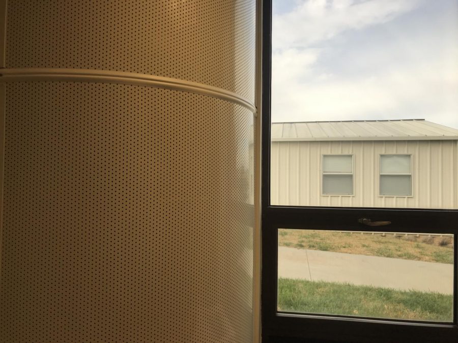 One of the air conditioning units in the school. 