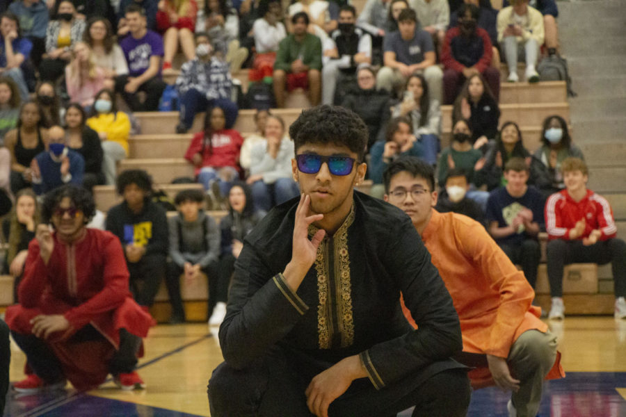 Shrey Singh takes part at the Apr. 14, Diversity Assembly.