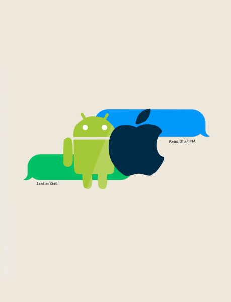Blue Bubbles and Green Texts